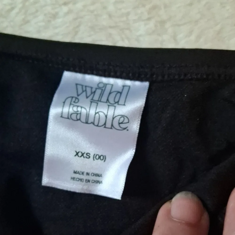 Xhilaration & Wild Fable Black Swimwear (Swi033) 2 Tops, 1 Bottom